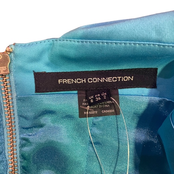 FRENCH CONNECTION BNWT SUMMER WIZARD CROP TOP SIZE 2 LAGOON BLUE - Picture 13 of 14